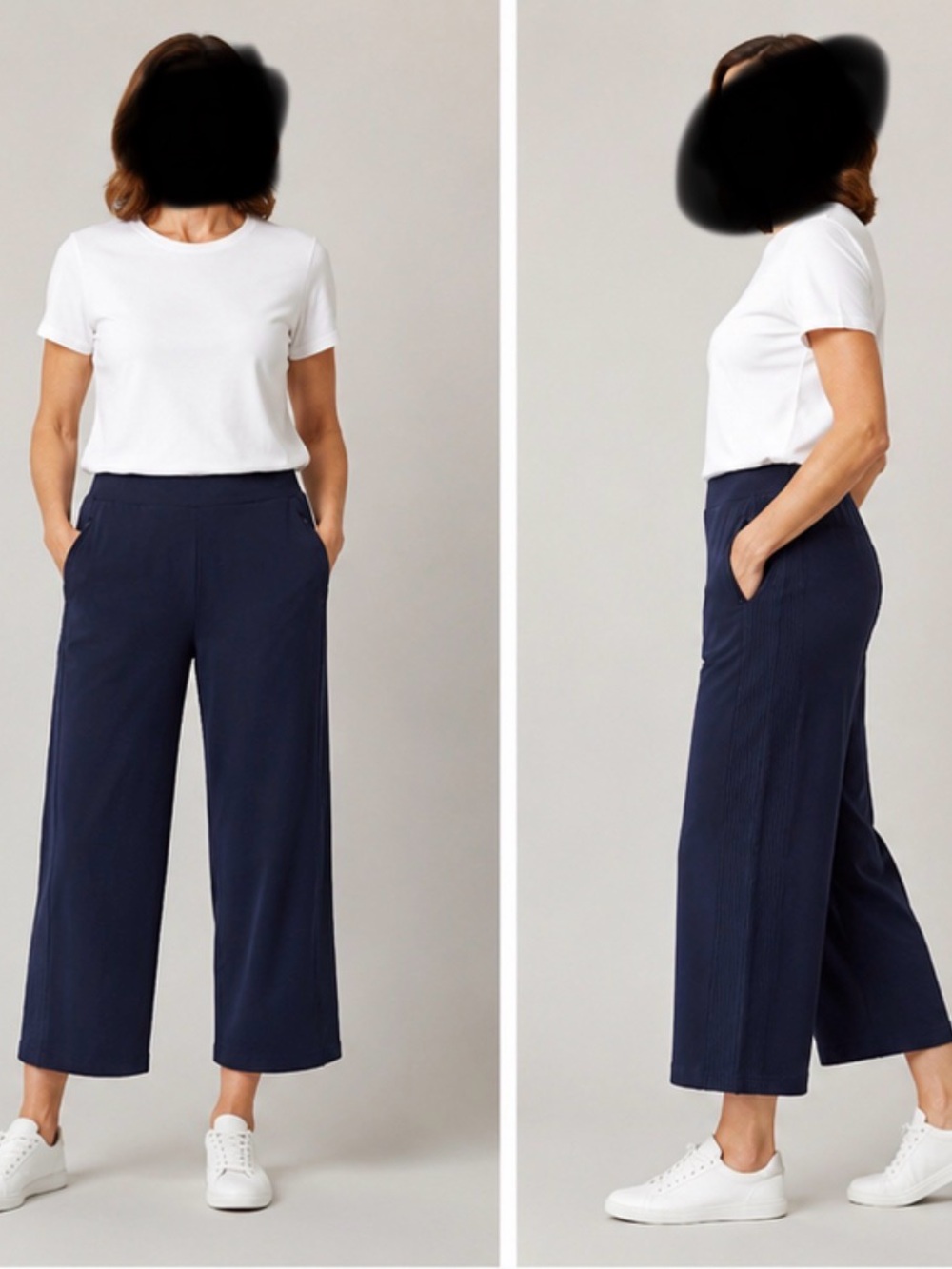Zenergy by Chicos Wide Leg Ankle Pants Size 1